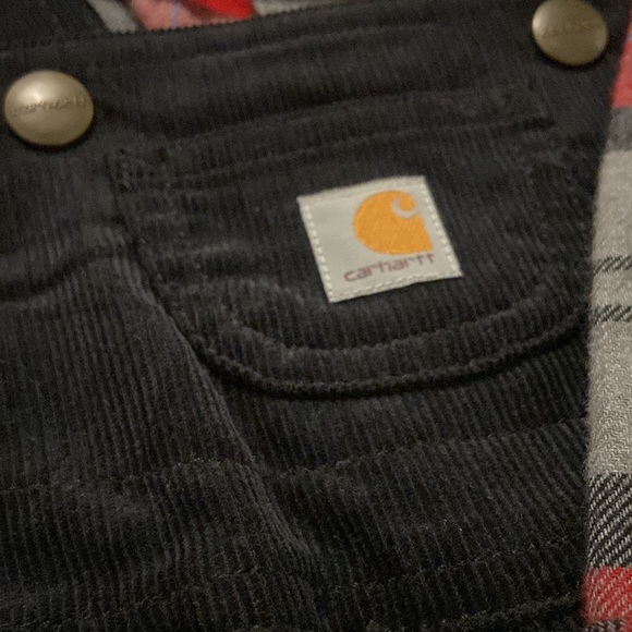 New carhartt corduroy overalls and flannel - Picture 3 of 5